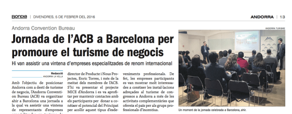 prensa Andorra work-shop