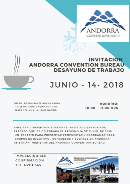 Invitación desayuno de trabajo Madrid